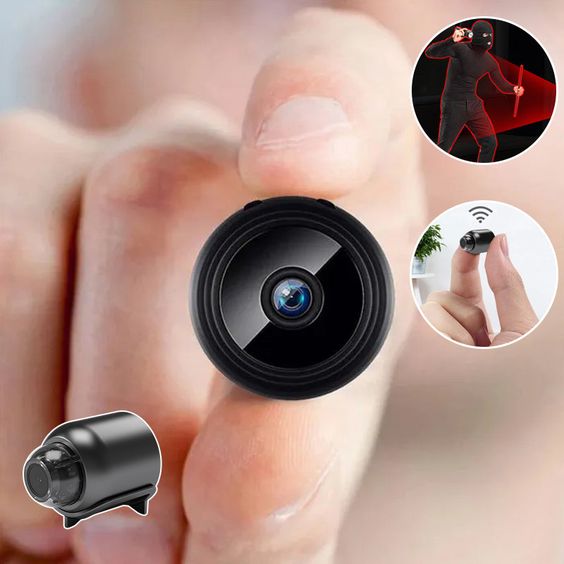 1080P HD Mini WiFi Camera for Home Office Included Sound Detector and Night Vision.