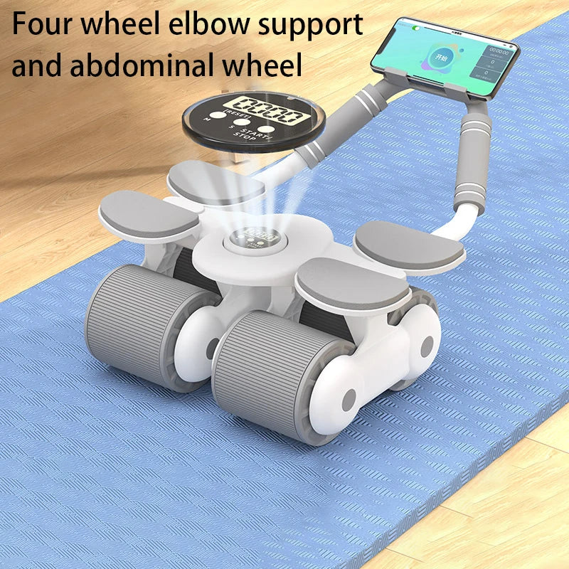 Elbow Support Abdominal Wheel Ab Roller With Timer