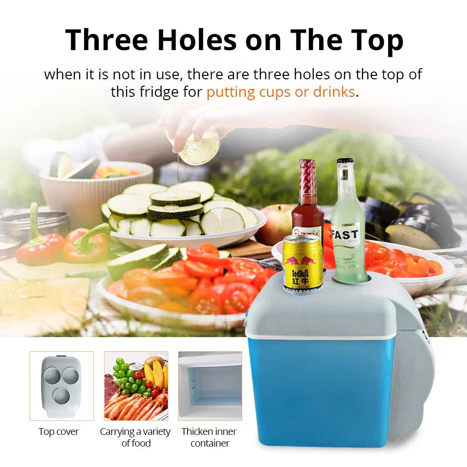 7.5 L Portable Warming and Cooling Car Refrigerator