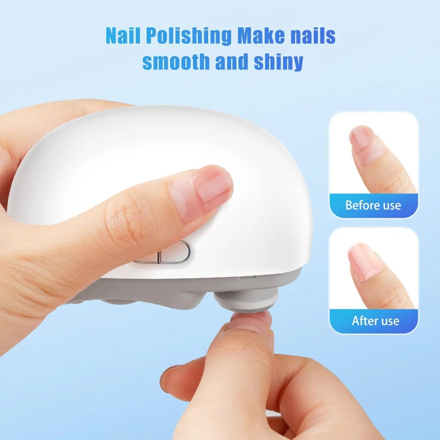 2 in 1 Multifunctional Electric Nail Clipper & Polisher